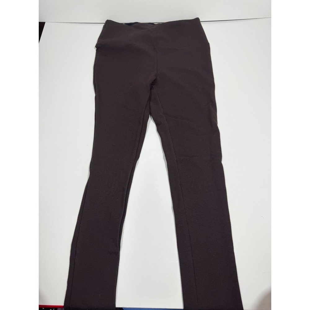 Liz Claiborne Studio Leggings Womens Small Brown High Waisted Athleisure Yoga